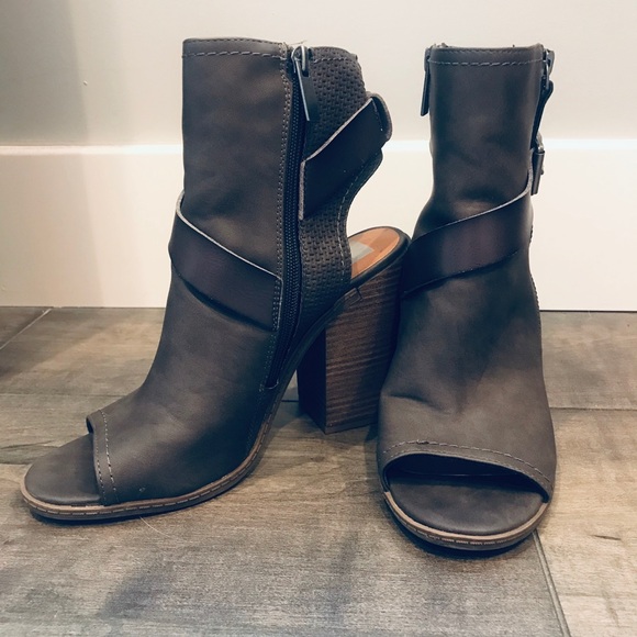 Open Toe Heeled Boots - Picture 2 of 5